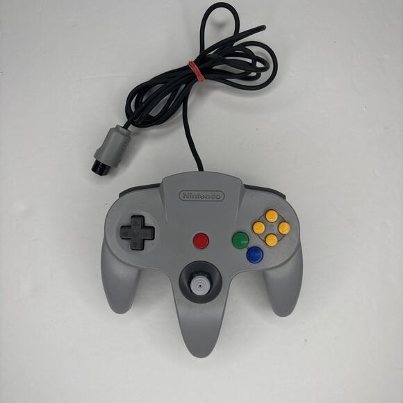 Nintendo 64 Solid Gray Controller NUS-005 Official N64 OEM Tested Working - Picture 1 of 4